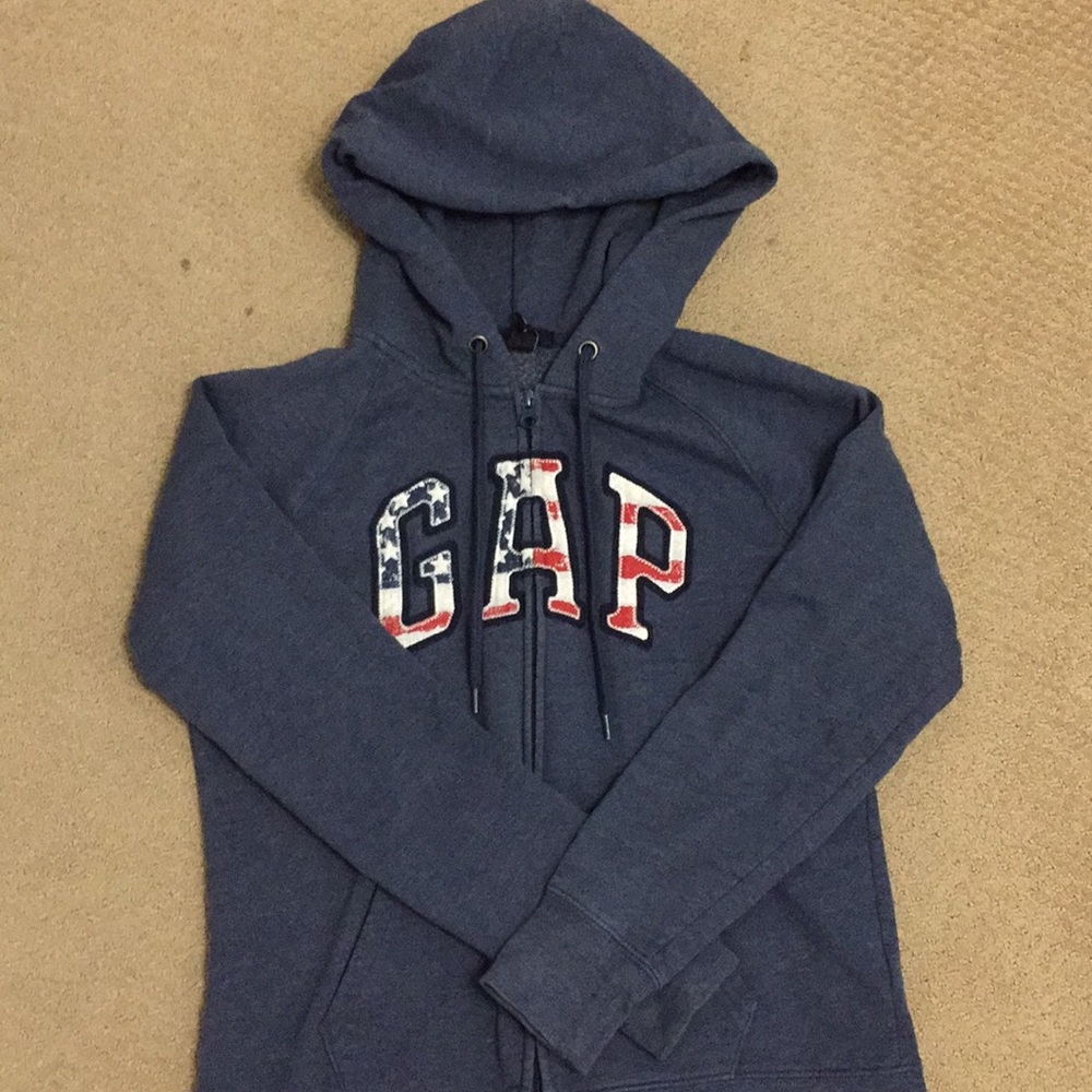 GAP- American flag zip-up jacket